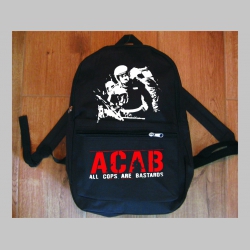 A.C.A.B.  jednoduchý ľahký ruksak, rozmery pri plnom obsahu cca: 40x27x10cm materiál 100%polyester